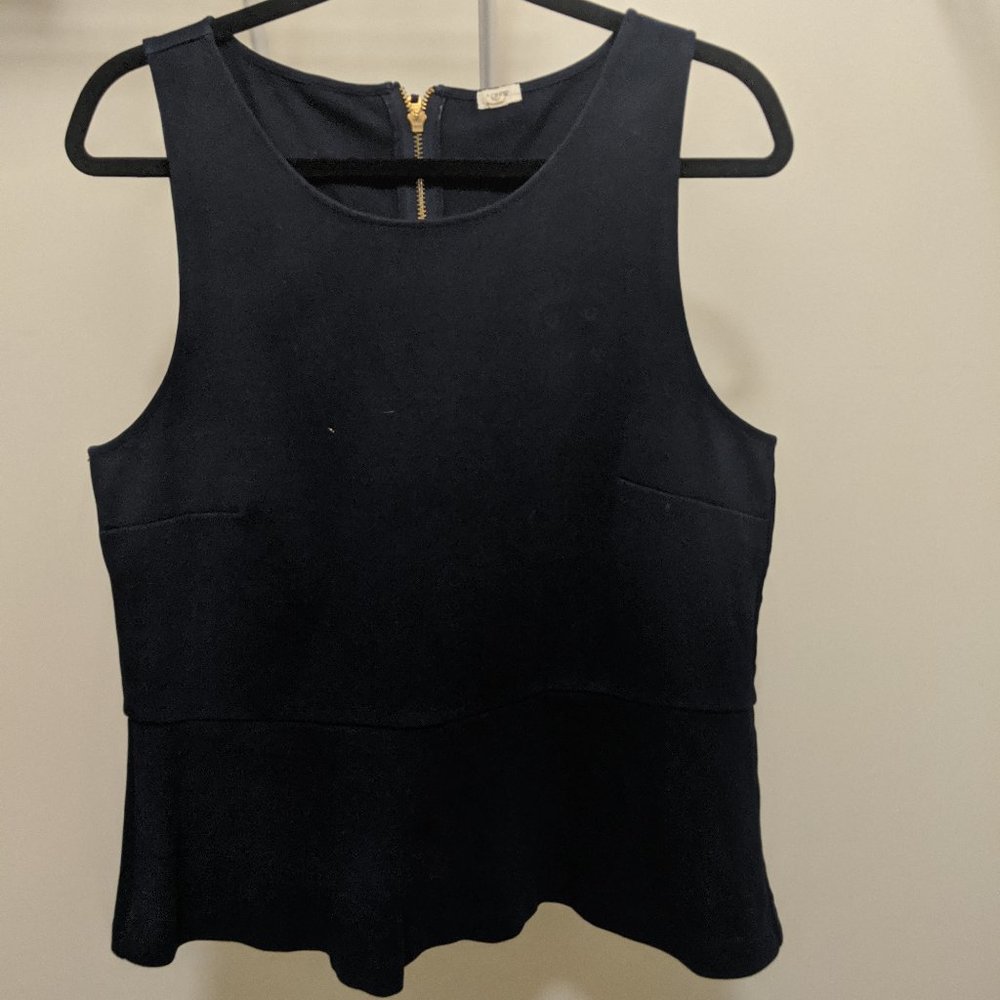 J Crew Peplum Top